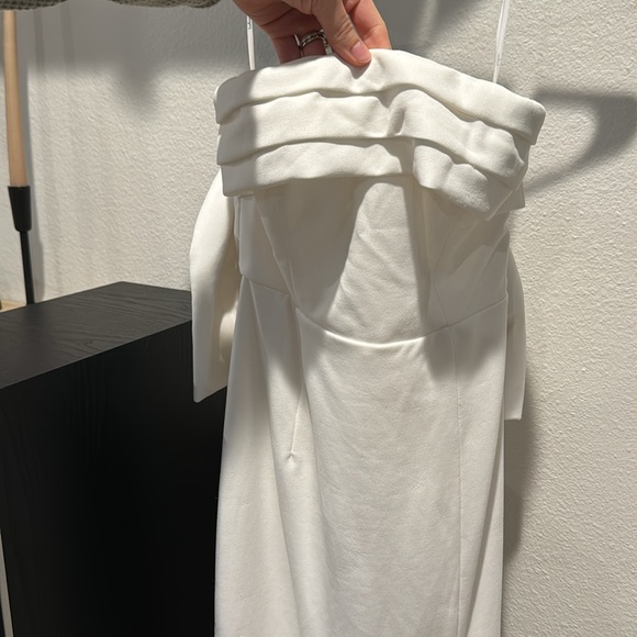 lulus white bow dress - Picture 4 of 7